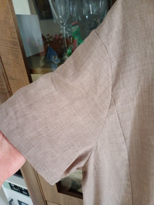 Nowa sukienka damska beżowa 5xl