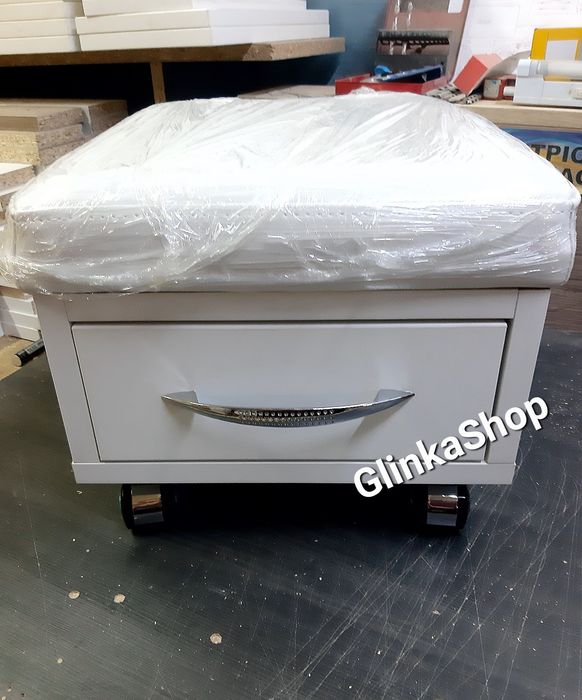 Мастера Стул Педикюрный Пуф ящиками Подставка Тумба Пуфик для педикюра