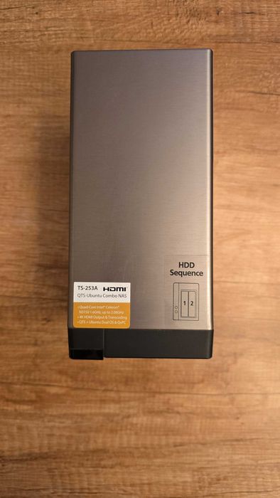 Serwer NAS QNAP TS-253A-4G (2lan 2bay 2hdmi 2mic 4usb 4GBram pilot)