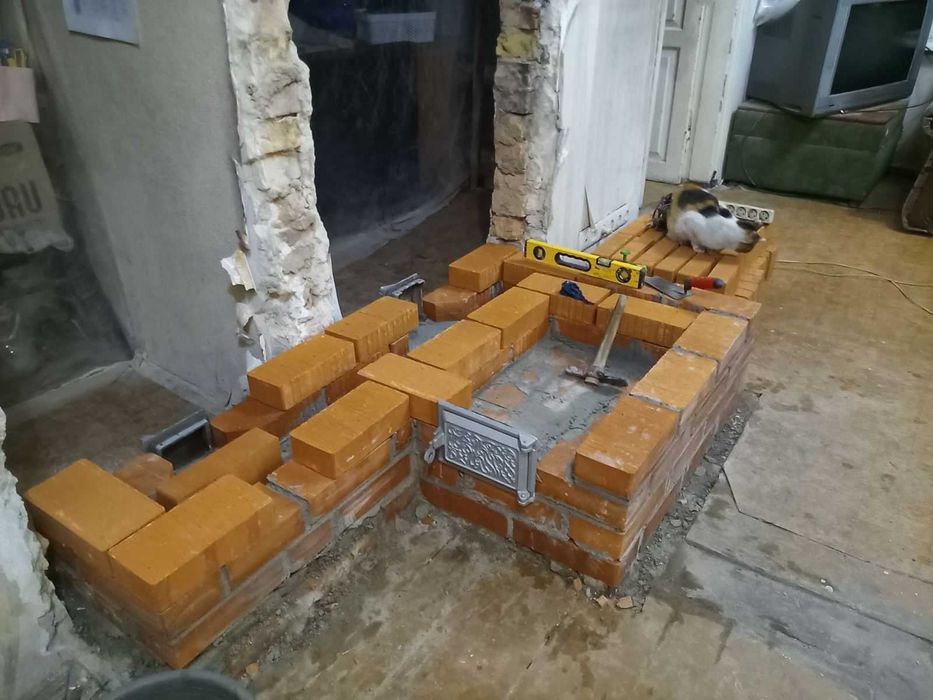 Печи , камины , барбекю. Ремонт , чистка , кладка.