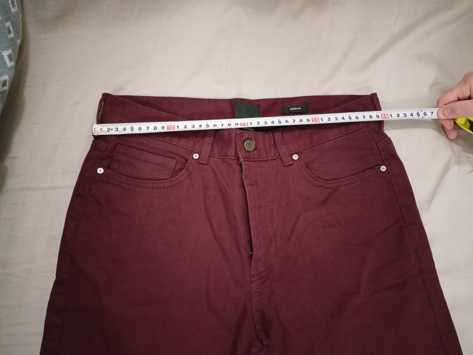 Джинси H&M 30 Бордові (GT02000000007038) штани брюки