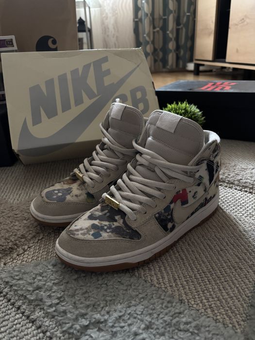 Nike x Supreme dunk sb high Rammellzee