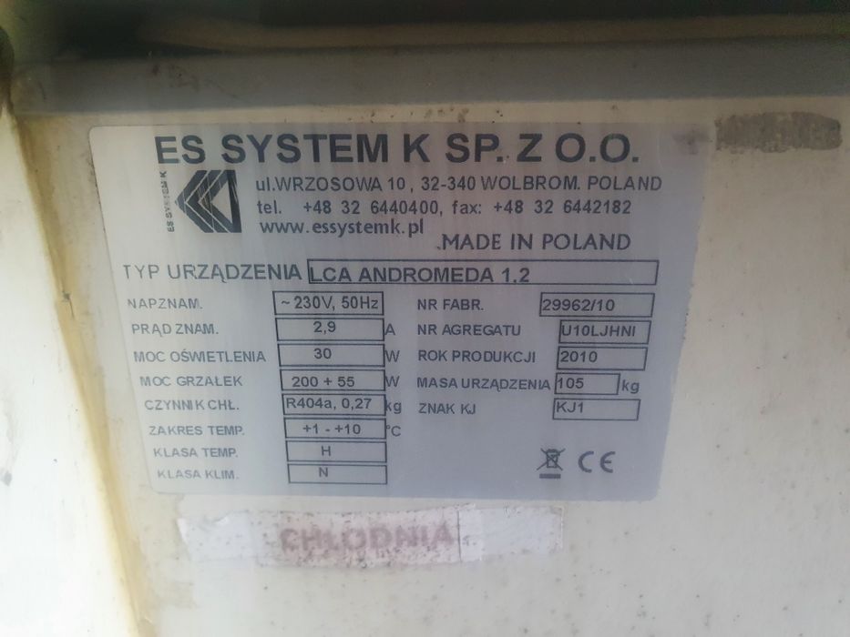 Sprzedam lade chlodnicza
