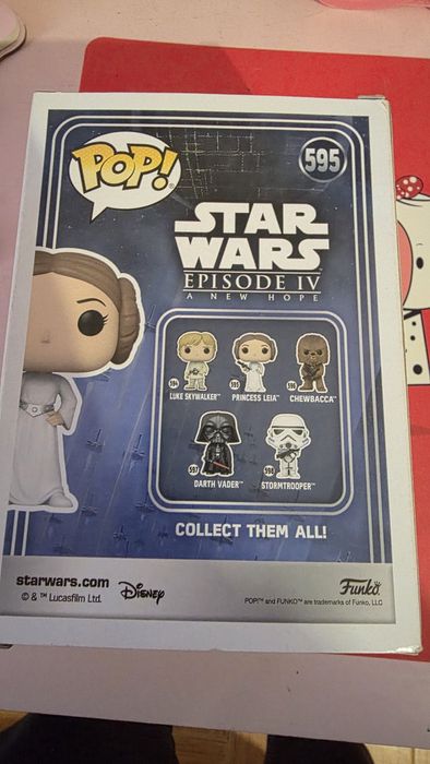 Funko pop star war princesa leia