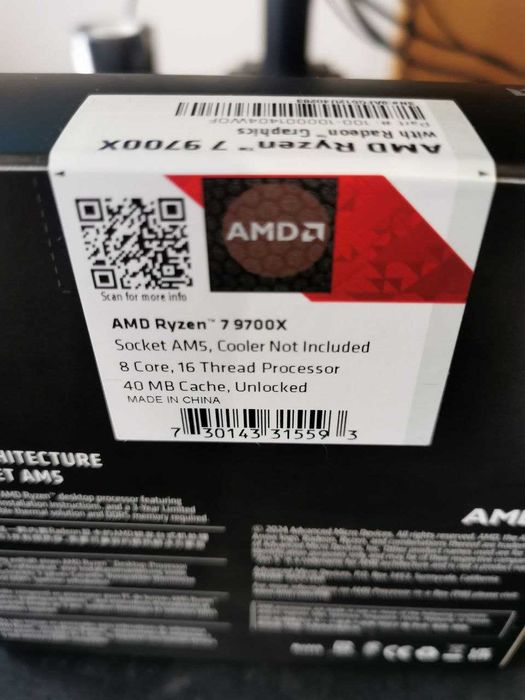 Processador CPU AMD Ryzen 9 9700X Novo! *Sealed*