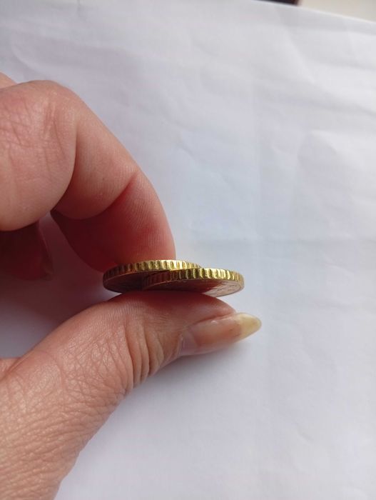 Lote de 2 moedas, 2002, Grécia, letra "F" e outros erros.