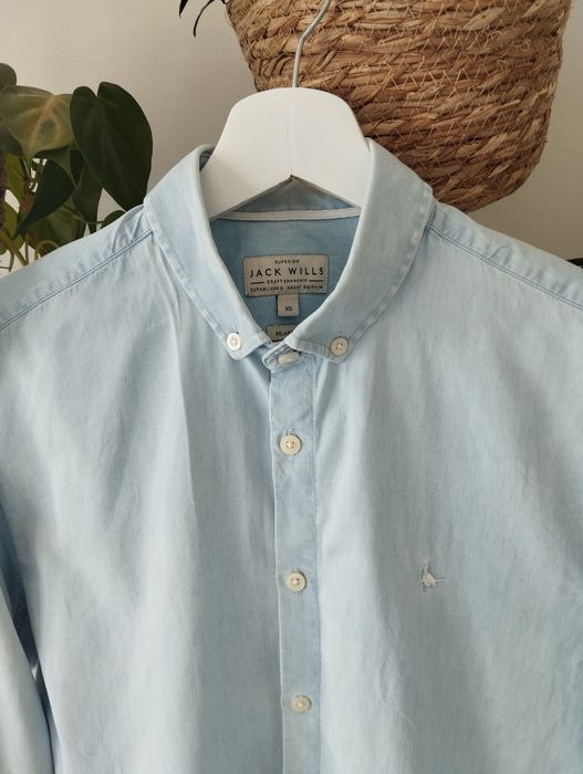 Niebieska, błękitna, jeansowa koszula, bawełniana r.XS Jack Wills