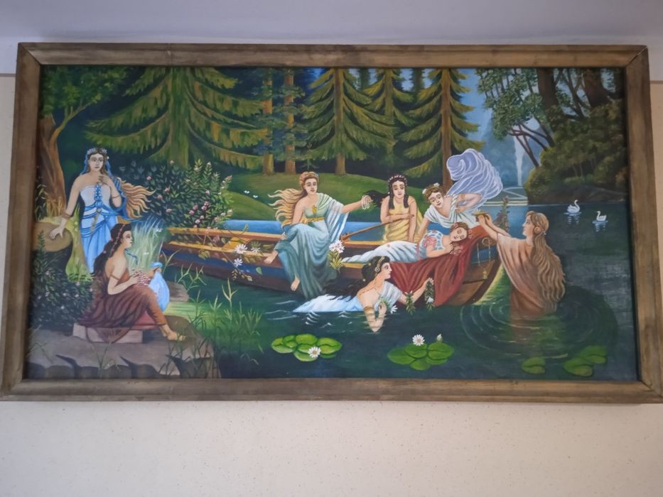 Картина маслом русалки