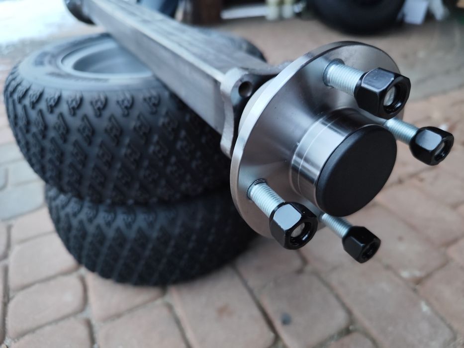 Koła i oś do przyczepki quada traktorka kosiarki