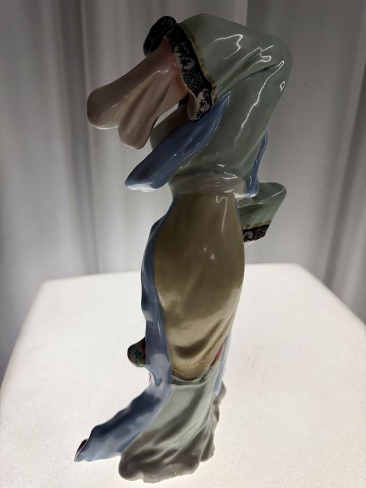 Niesamowita Porcelanowa Jingdezhen Figurka Tancerki Gejszy Unikat Top