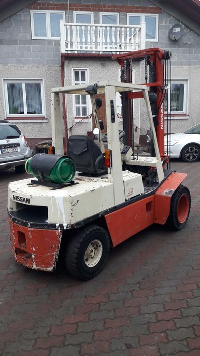 NISSAN wozek widlowy blizniaki pozycjoner scisk toyota podwojne kola