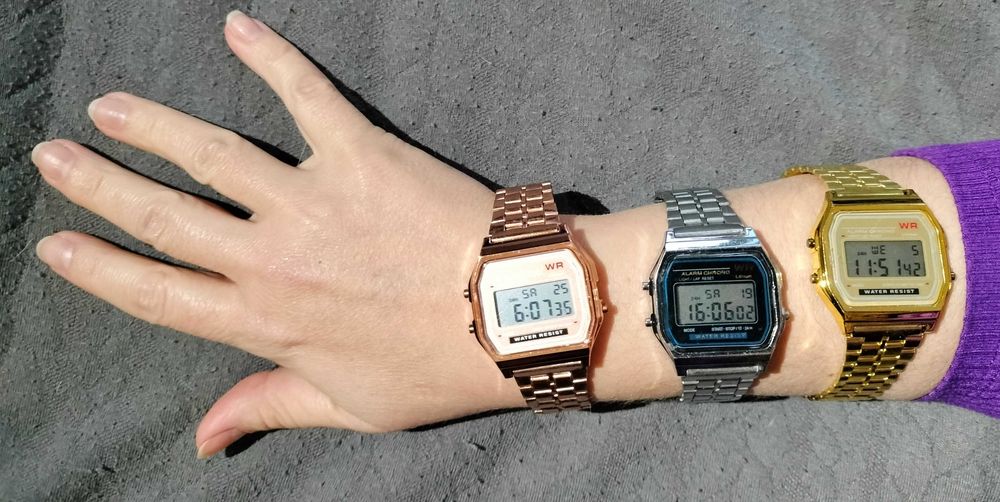 Relógio tipo casio