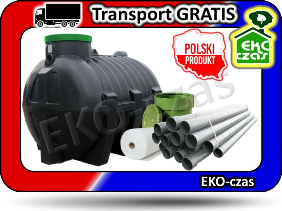 Przydomowa Oczyszczalnia Ścieków 4-7 osób, szambo ekologiczne 3000 l.