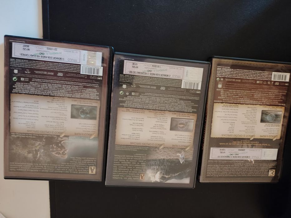 Senhor dos Anéis  - trilogia - DVDs
