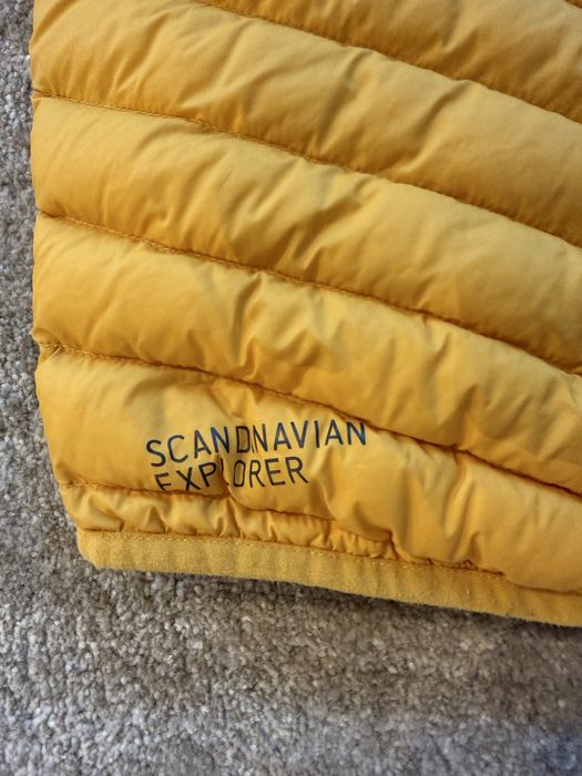Kurtka puchowa 116 zolta Scandinavian Explorer jak nowa