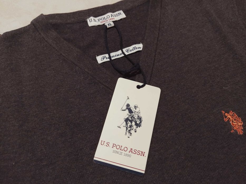 US POLO ASSN - z Metkami i LOGO Bezrękawnik Męski rozmiar L