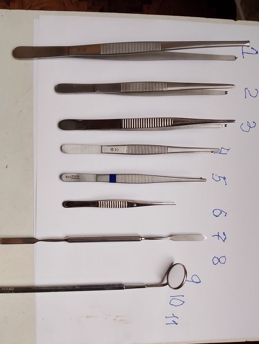 Медицинский инструмент пинцет зажим ножницы иглодержатель скальпель