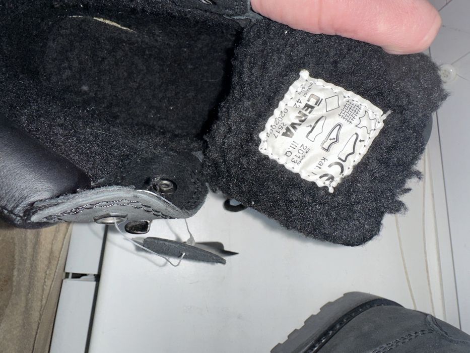 Ботинки нубук\шерсть