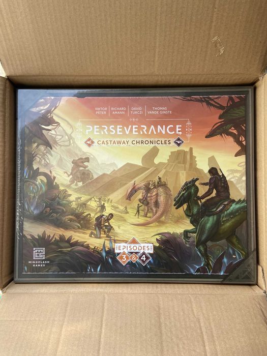 Gra planszowa "Perseverance: Castaway Chronicles - Episodes 3&4 Standalone Edition"  + maty - nowa
