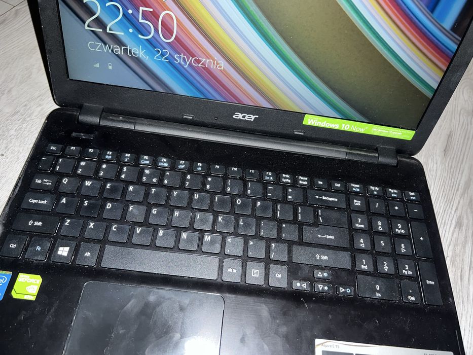 Laptop Acer Aspire E5 - 571G w bardzo dobrym stanie + torba, zasilacz
