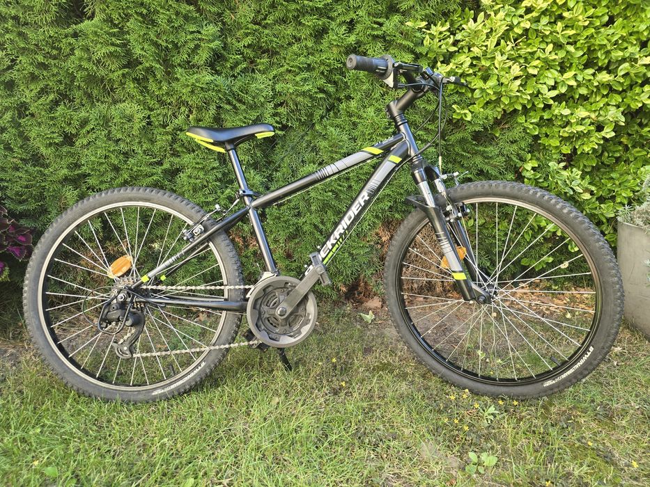 Rower górski MTB Rockrider ST 500 24" + stopka Btwin