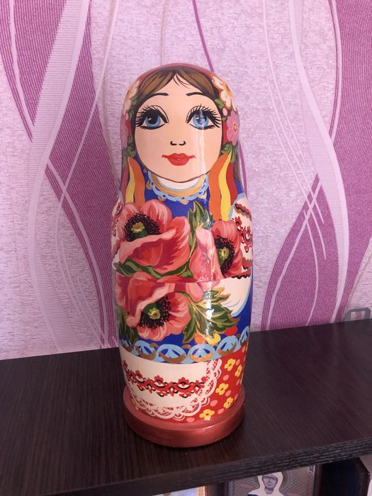 Матрешка 9 в 1 деревянные