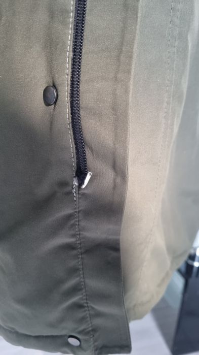 Kurtka zimowa ocieplana khaki 44 XXL