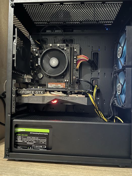 Компʼютер R5 3600,A520,16ram, m.2 128 gb,hdd 500 gb,GTX 1660 Super