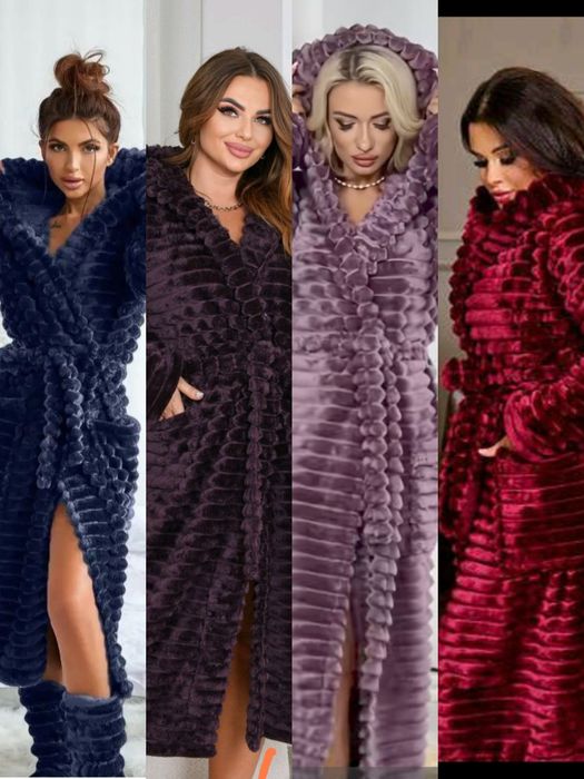 Жіночій   довгий теплий халат шарпей 44/46,46/48,50-52, 54-56-58р