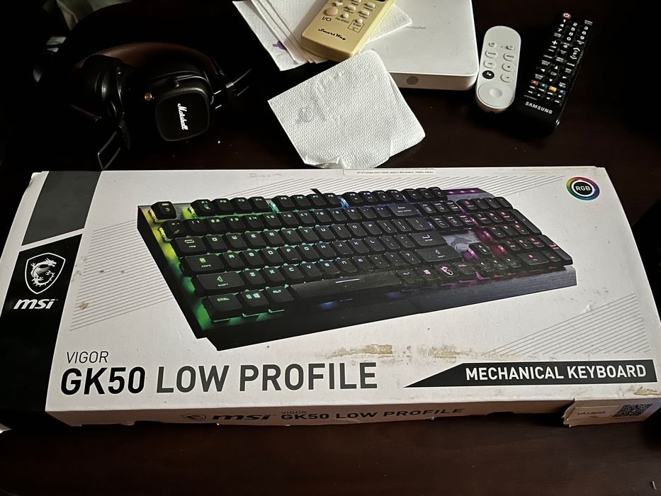 Клавиатура механика MSI GK50 LOW PROFILE, 100%, RGB