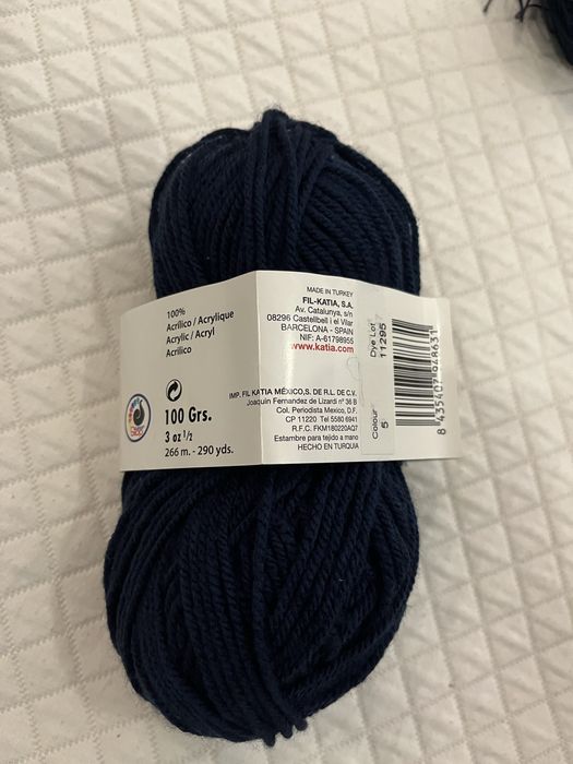 Lãs de tricô variadas