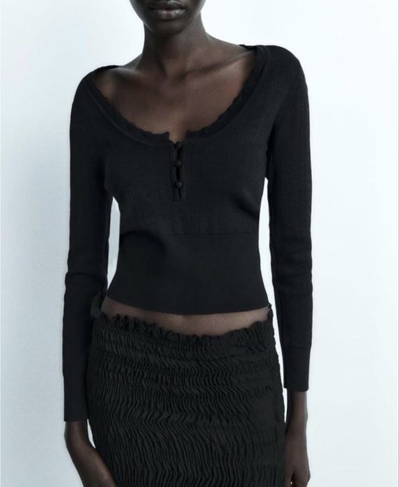 Чорна кофта zara