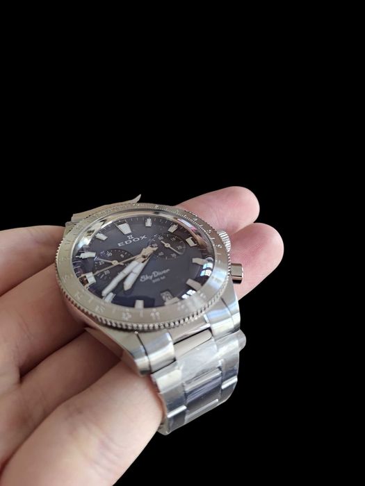 Zegarek Męski Edox Blue Skydiver Chronograph