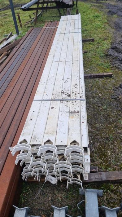 profile słupy używane ocynkowane 100x50x4 / 3,98m i 4,5m