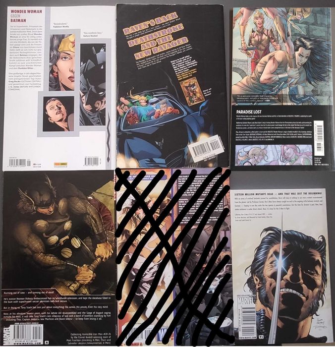 Vendo TPB DC e Marvel