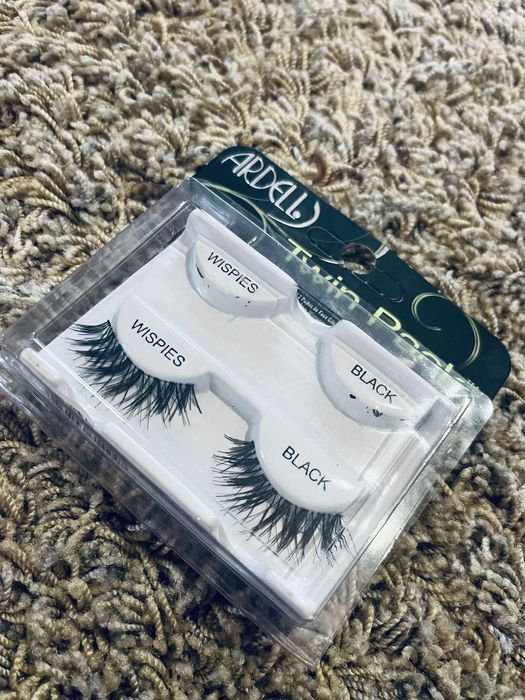 Sztuczne rzesy na pasku ardell twin pack wispies black