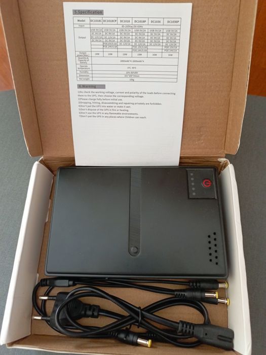 ДБЖ для роутера UPS-Power Bank (DC1018P)