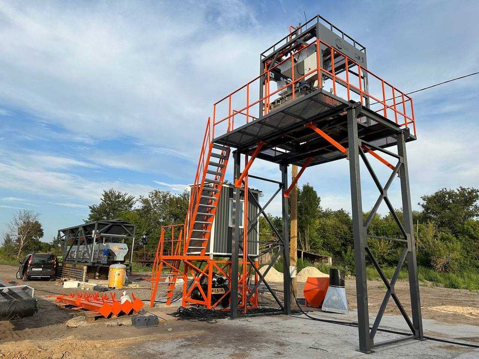 Мобильные БСУ (дозаторы инертных) бункера, мини бетонные заводы