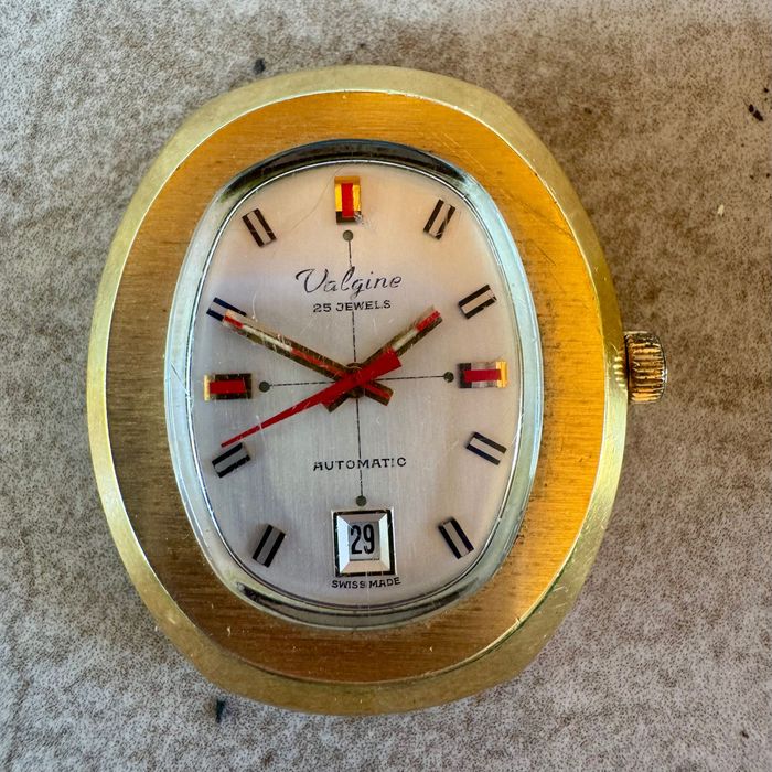 Zegarek vintage Valgine Automatic, ETA 2783 35mm działa
