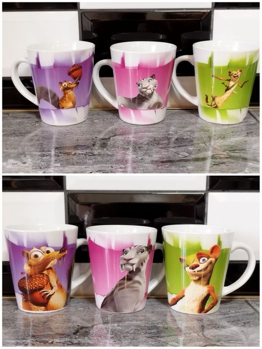 Kubek kolekcjonerski "Epoka Lodowcowa" / 2015 / Zestaw - 6 szt