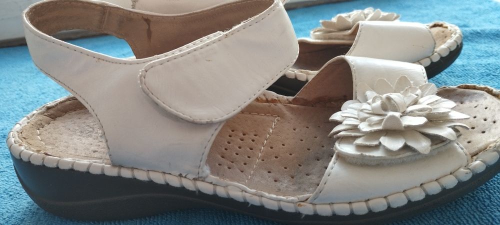 Sandały damskie letnie rozmiar 37 białe