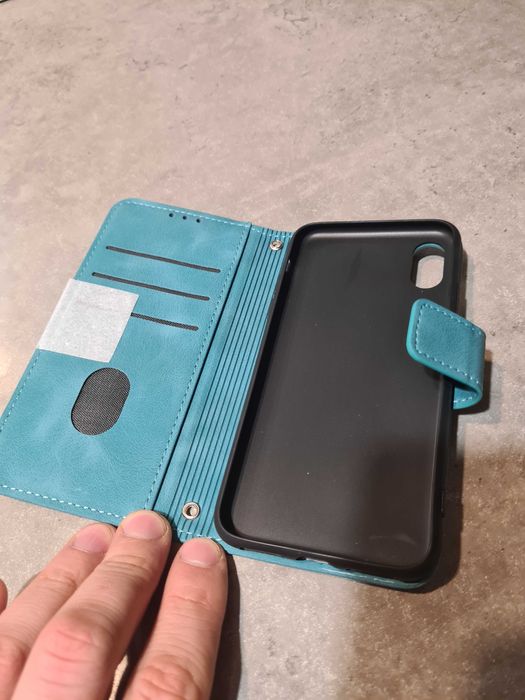 Etui z Klapką iPhone XS Max niebieski