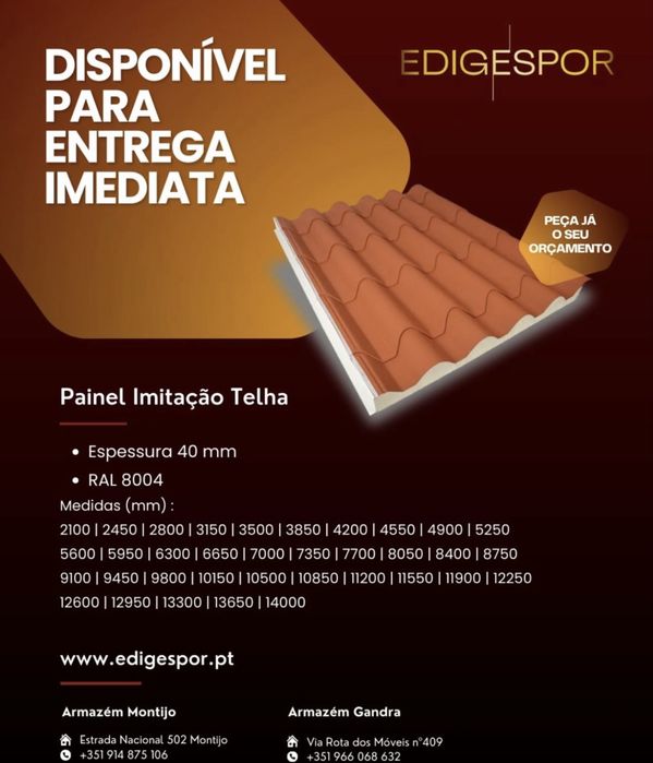 Painel Sandwich Segunda Qualidade Gandra - Contatar WhatsApp