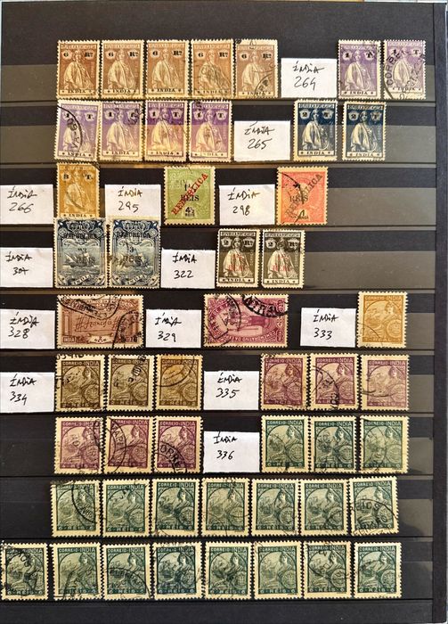 Selos Índia - Portugal ex-colónias +520 selos