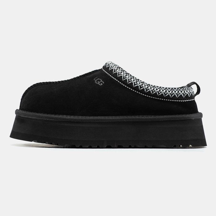 Уггі UGG Tasman Platform All Black Luxe угги осінні/зимові з хутром