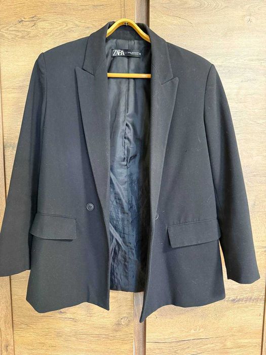 Піджак чорний, ZARA оверсайз, XS йде на S,M