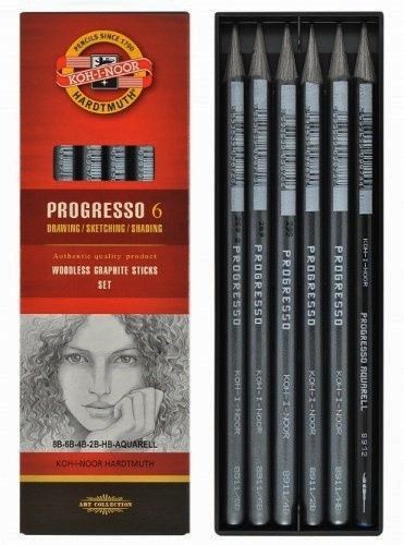 Zestaw ołówków bezdrzewnych Progresso - Koh-I-Noor - 7 szt.