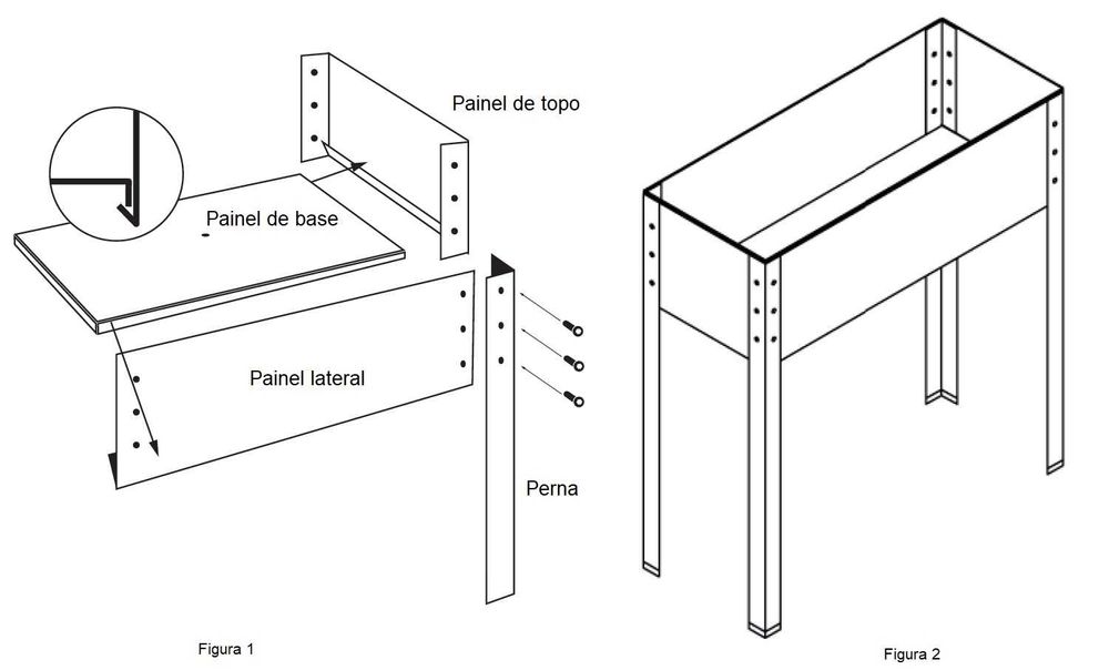 Mesa de Cultivo/Horta Urbana/Sementeira/Vaso Alto/Canteiro/Exterior