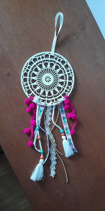 Łapacz snów / dream-catcher - dekoracja do zawieszenia / ozdoba
