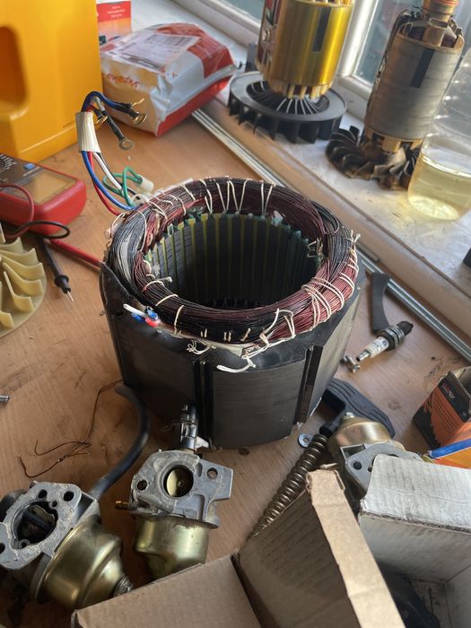 Быстрый Ремонт бензогенератора и дизельного генератора(обмотка+)